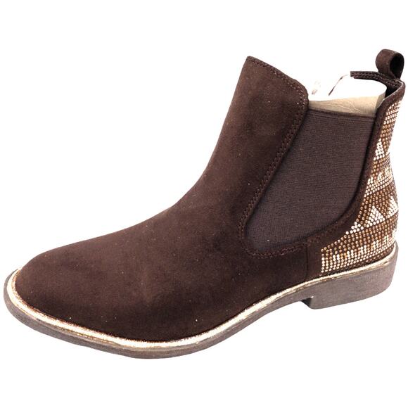 Blazin Roxx Lorraine Western Studded Chelsea Ankle Boots 8.5 Brown Women's - Picture 1 of 12